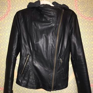 Free people vegan leather moto jacket